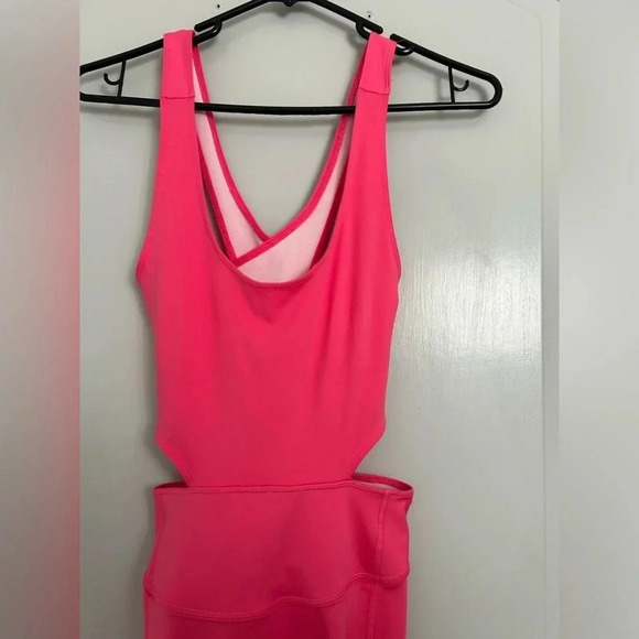 Free people movement Back it Up- Onesie Jumpsuit Dragonfruit size small NWOT - Picture 5 of 10